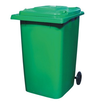 360L Outdoor Plastic Wheeled Trash Can